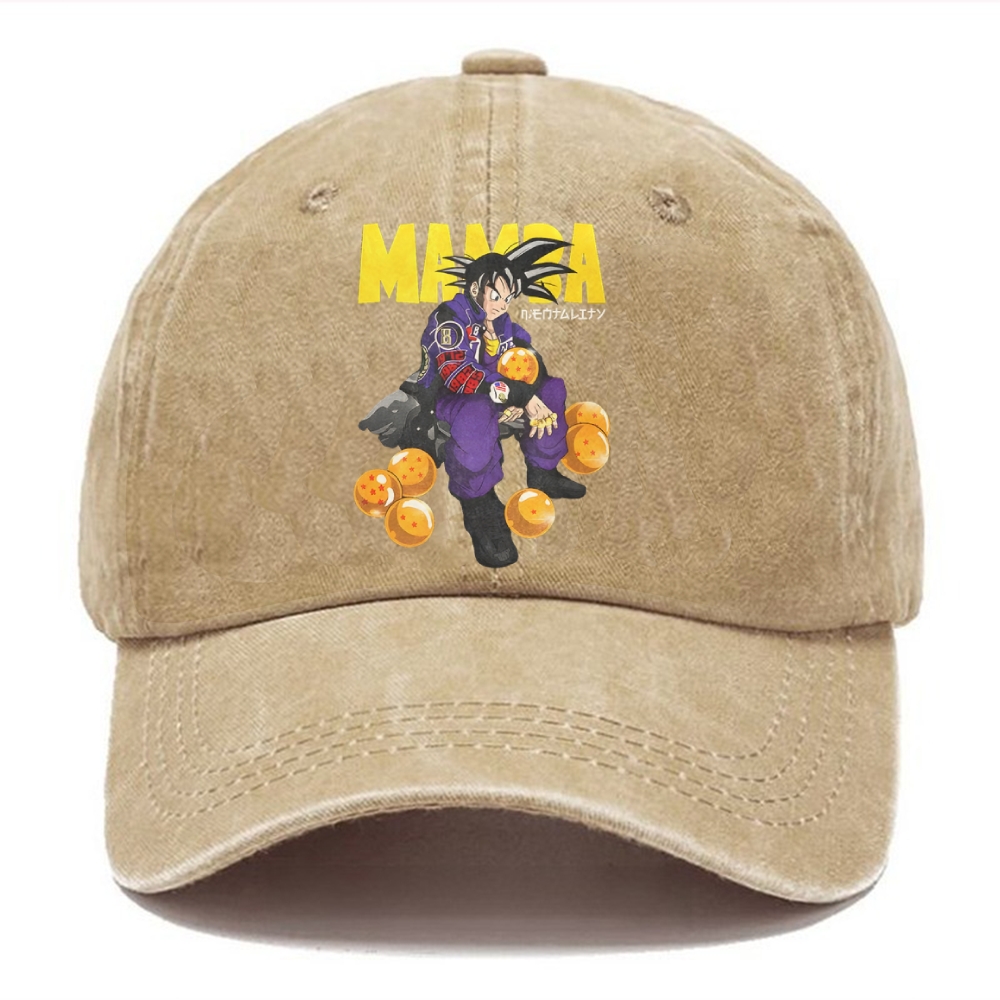 Unisex Vintage Casual Washed Cap | MAMBA GOKU