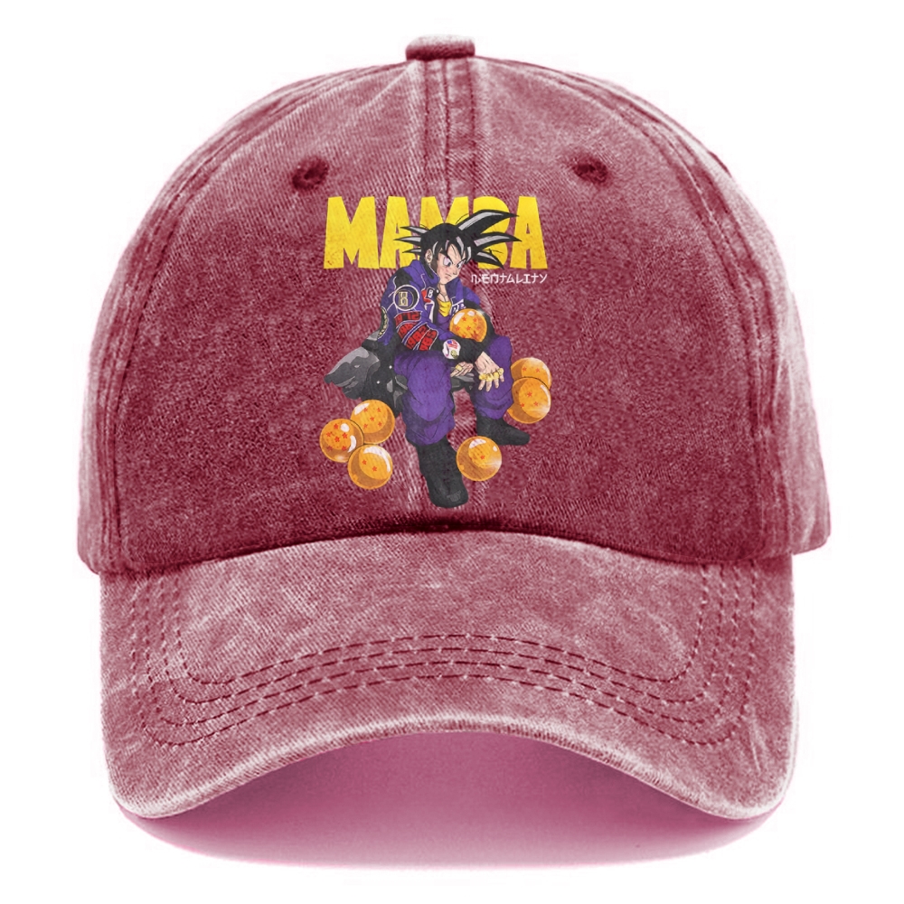 Unisex Vintage Casual Washed Cap | MAMBA GOKU