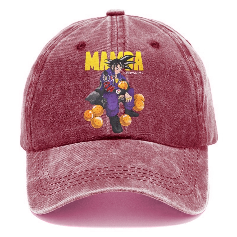 Unisex Vintage Casual Washed Cap | MAMBA GOKU