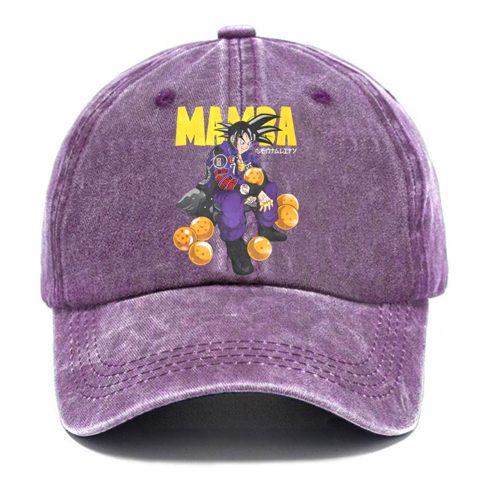 Unisex Vintage Casual Washed Cap | MAMBA GOKU