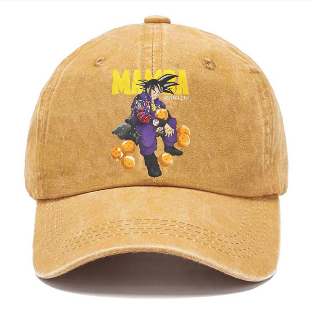 Unisex Vintage Casual Washed Cap | MAMBA GOKU