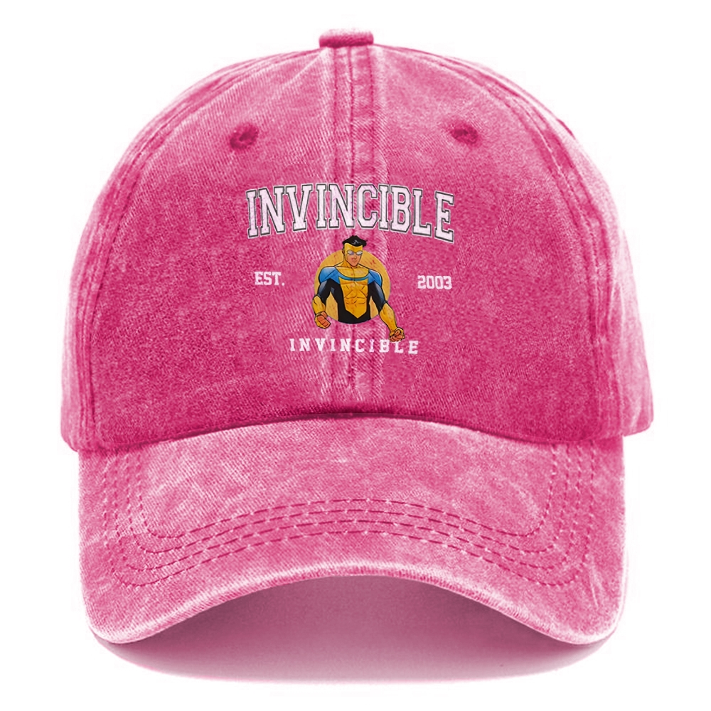 Unisex Vintage Casual Washed Cap | Invincible 