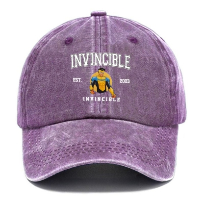 Unisex Vintage Casual Washed Cap | Invincible 