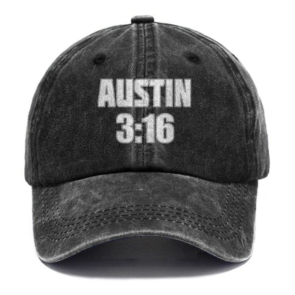 Unisex Vintage Casual Washed Cap | AUSTIN 3:16