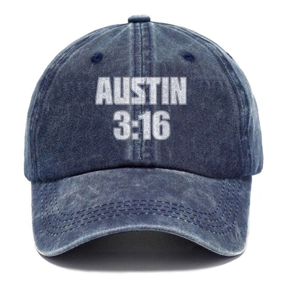 Unisex Vintage Casual Washed Cap | AUSTIN 3:16