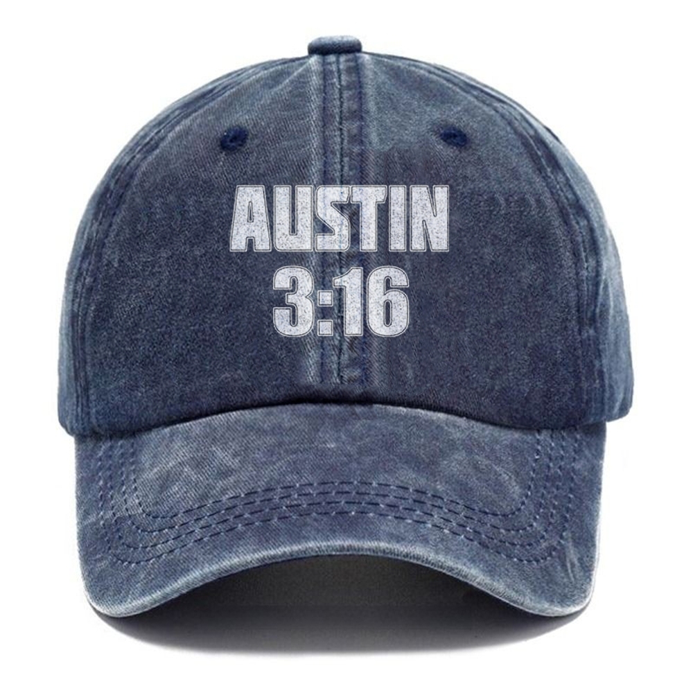 Unisex Vintage Casual Washed Cap | AUSTIN 3:16