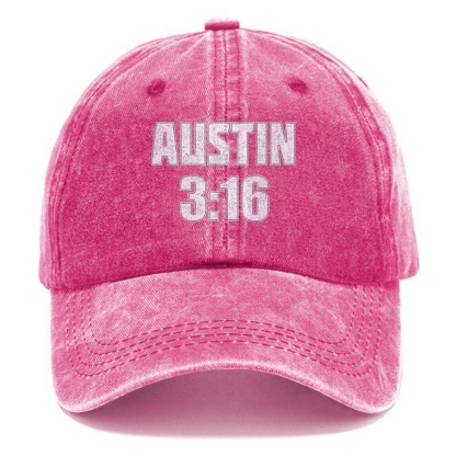 Unisex Vintage Casual Washed Cap | AUSTIN 3:16
