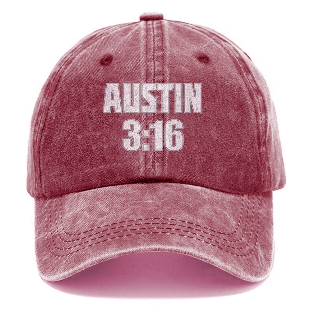 Unisex Vintage Casual Washed Cap | AUSTIN 3:16