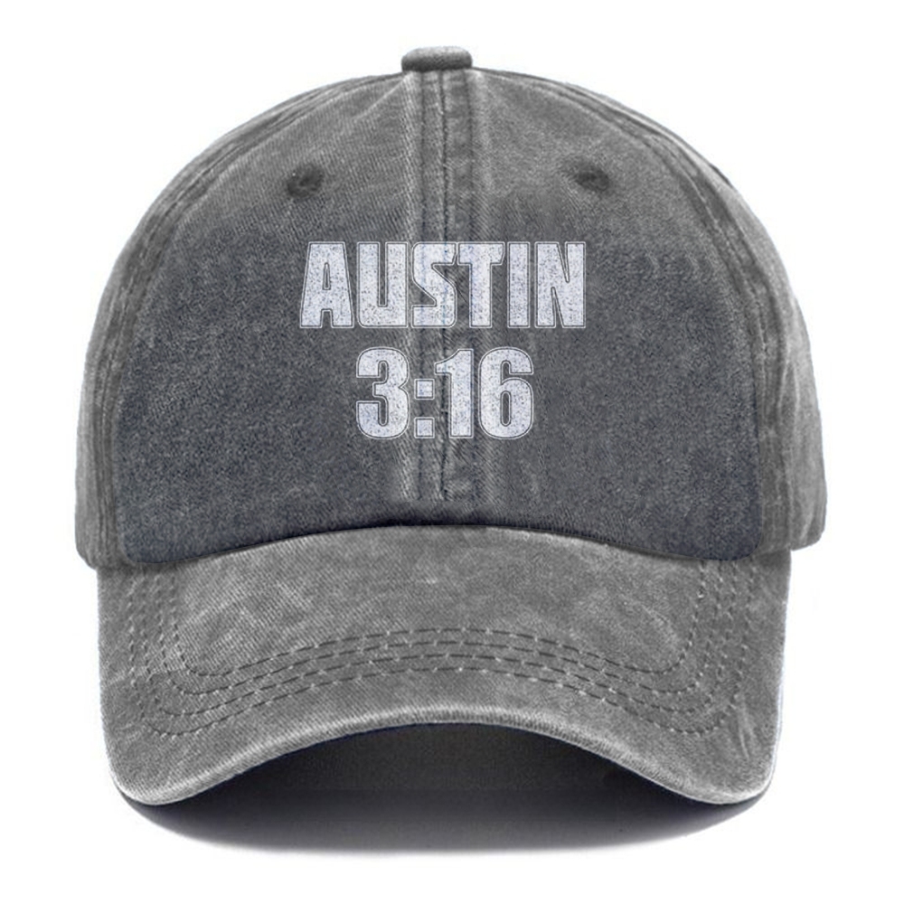 Unisex Vintage Casual Washed Cap | AUSTIN 3:16