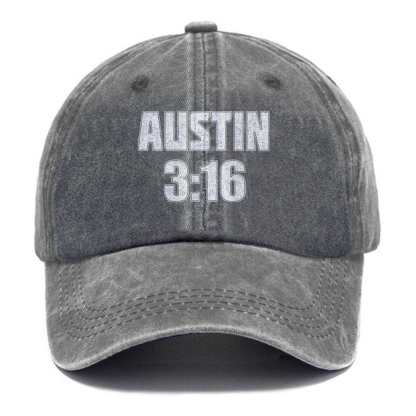 Unisex Vintage Casual Washed Cap | AUSTIN 3:16