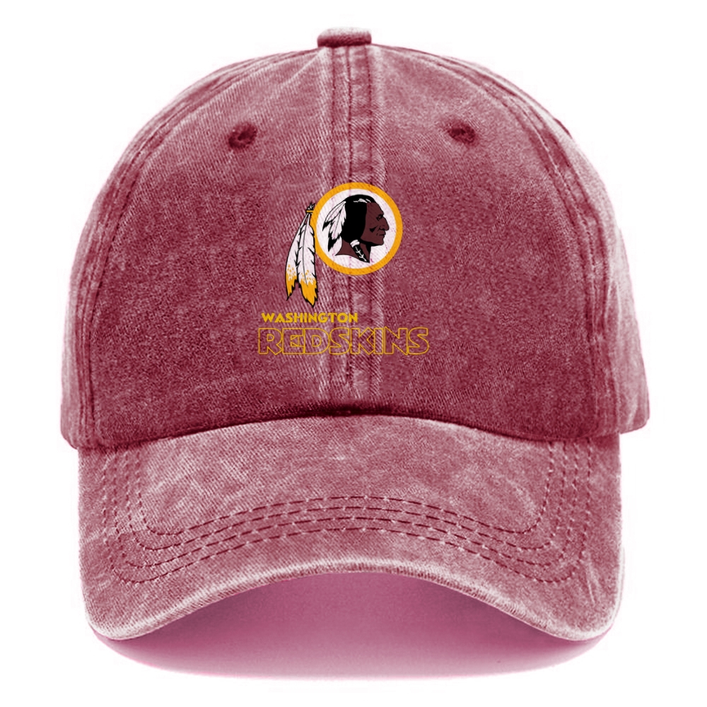 Unisex Vintage Casual Washed Cap | Washington Commanders Redskins
