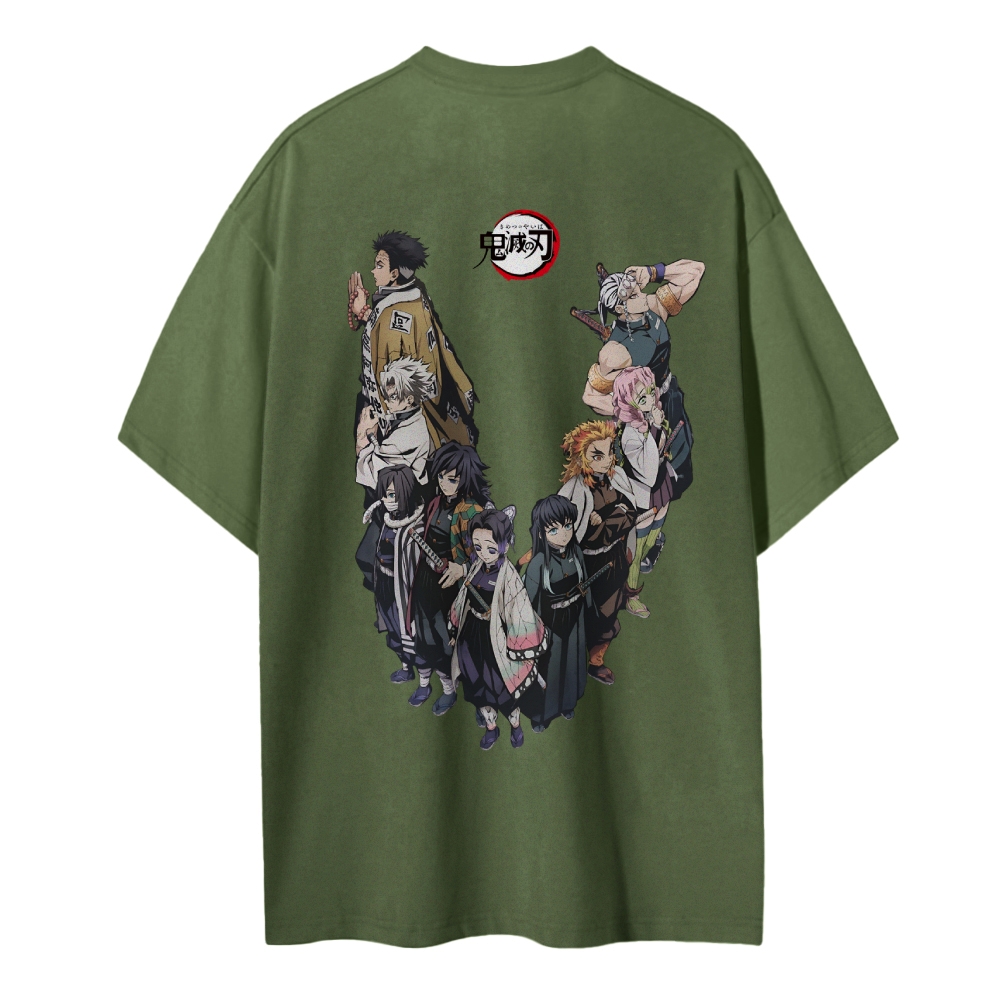 Demon Slayer Cotton Unisex Round Neck Anime T-Shirt