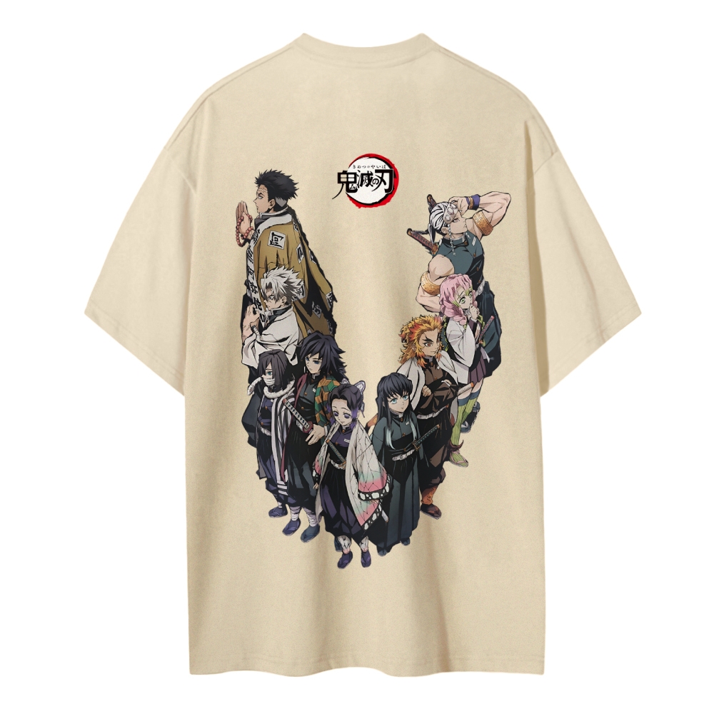 Demon Slayer Cotton Unisex Round Neck Anime T-Shirt