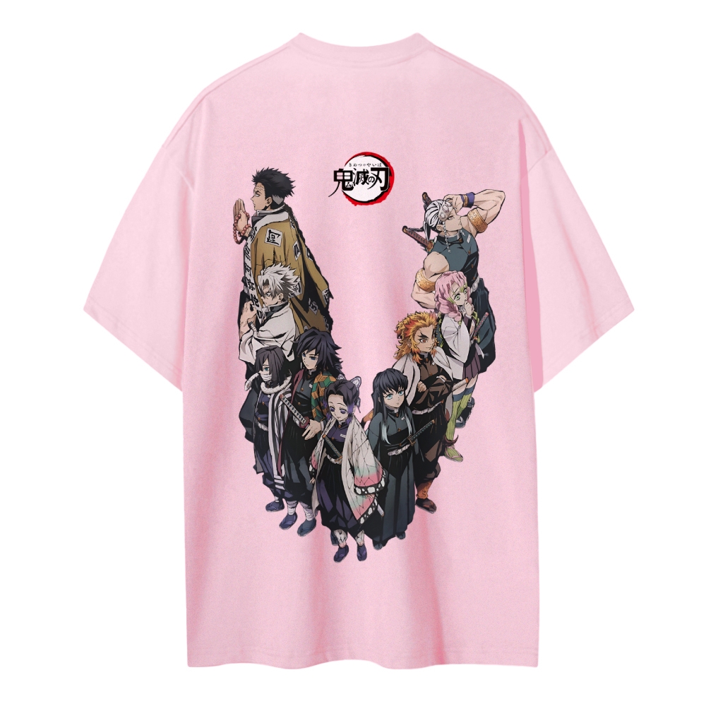 Demon Slayer Cotton Unisex Round Neck Anime T-Shirt