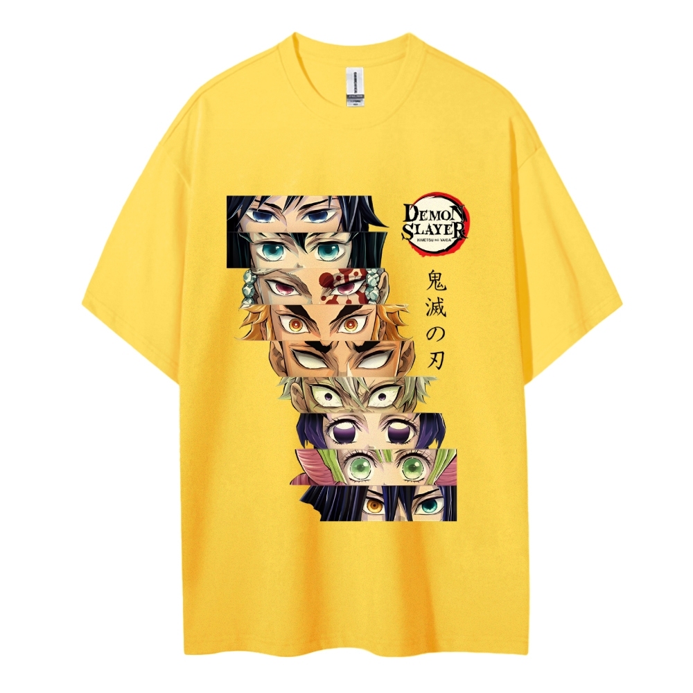 Demon Slayer Cotton Unisex Round Neck Anime T-Shirt