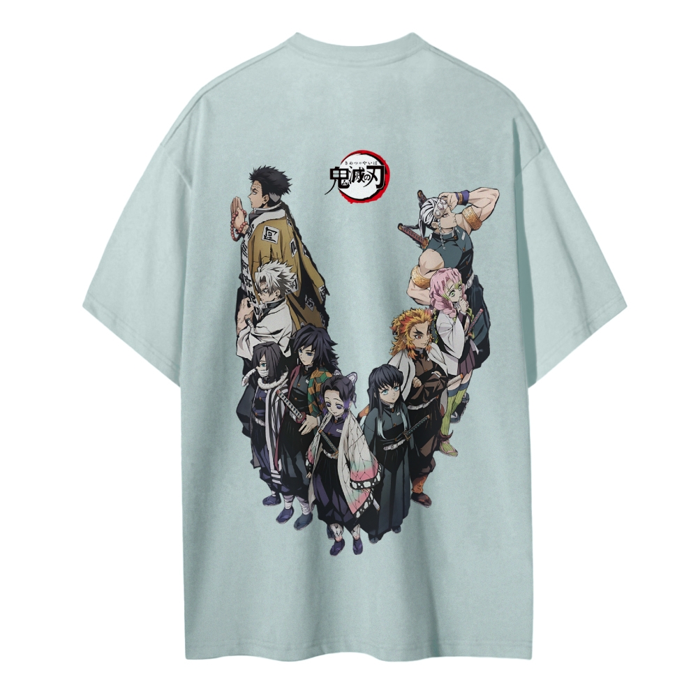 Demon Slayer Cotton Unisex Round Neck Anime T-Shirt
