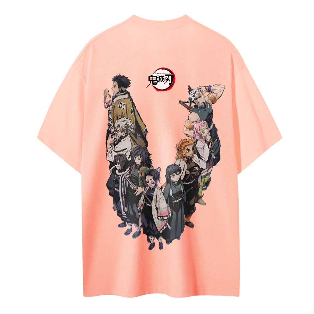 Demon Slayer Cotton Unisex Round Neck Anime T-Shirt