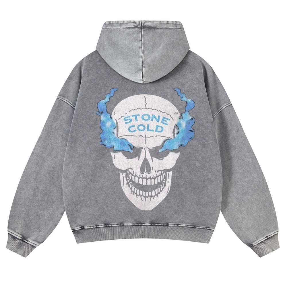 Casual Washed Hoodie STONE COLD