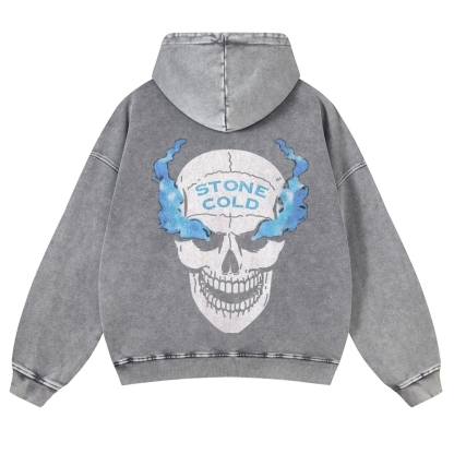 Casual Washed Hoodie STONE COLD