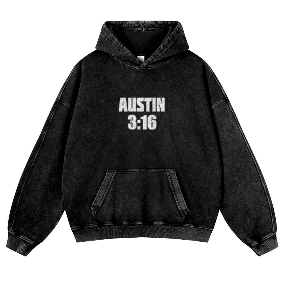 Casual Washed Hoodie STONE COLD