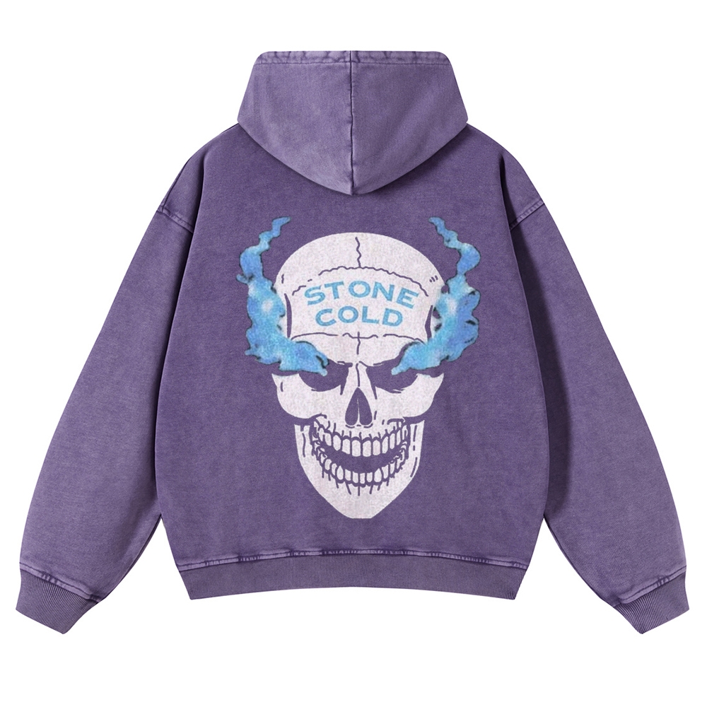 Casual Washed Hoodie STONE COLD