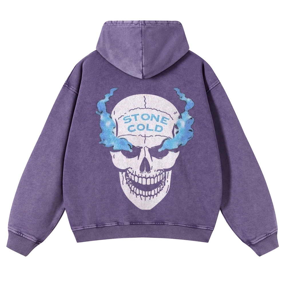 Casual Washed Hoodie STONE COLD