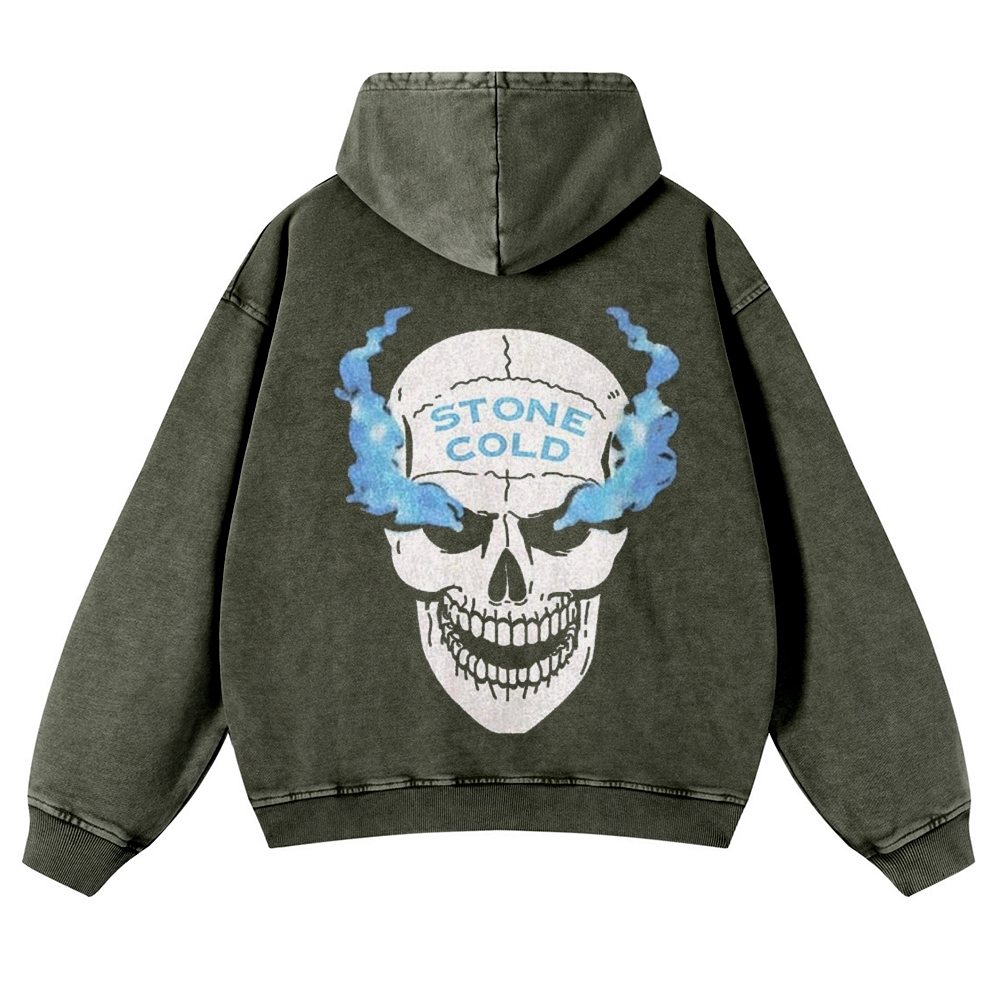 Casual Washed Hoodie STONE COLD