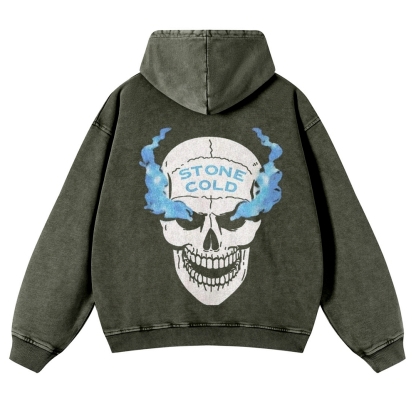 Casual Washed Hoodie STONE COLD
