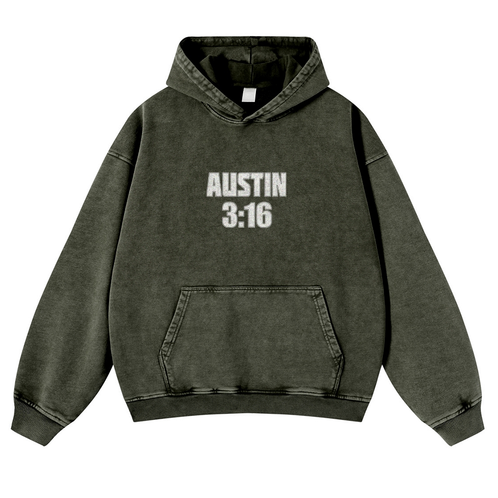 Casual Washed Hoodie STONE COLD