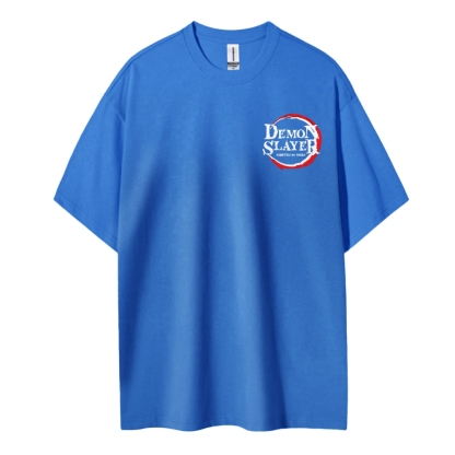 Demon Slayer Cotton Unisex Round Neck Anime T-Shirt