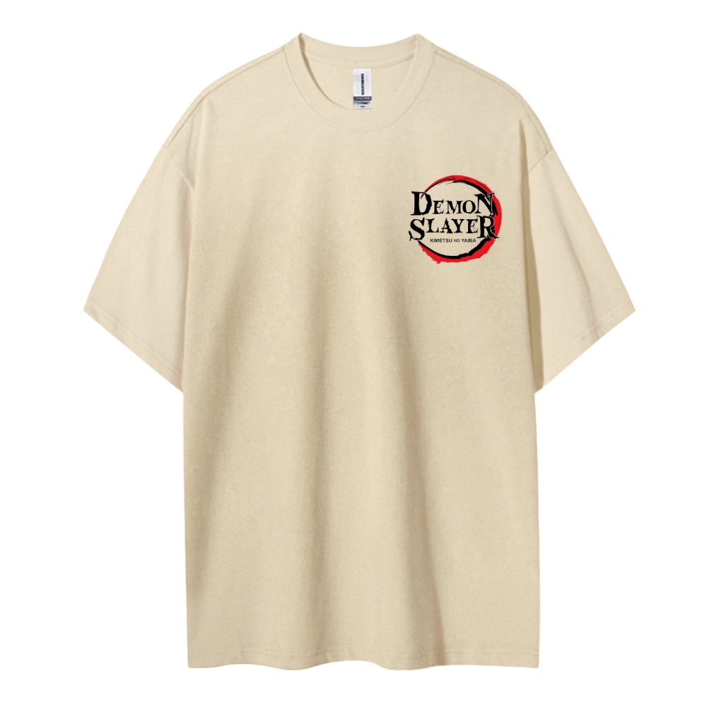 Demon Slayer Cotton Unisex Round Neck Anime T-Shirt