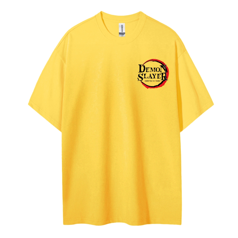 Demon Slayer Cotton Unisex Round Neck Anime T-Shirt