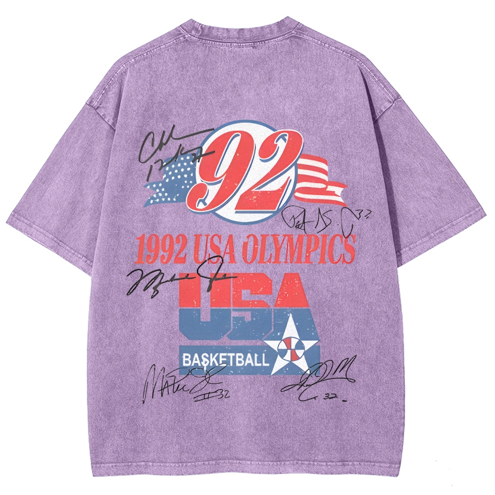 Unisex Fit Washed T-Shirt | 1992 USA TEAM