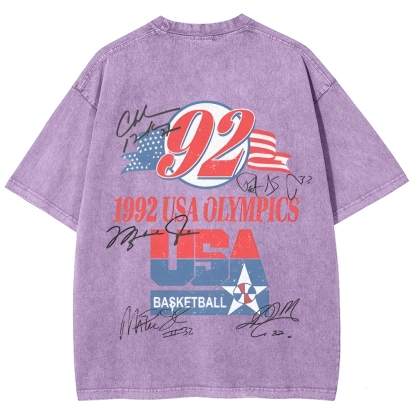 Unisex Fit Washed T-Shirt | 1992 USA TEAM