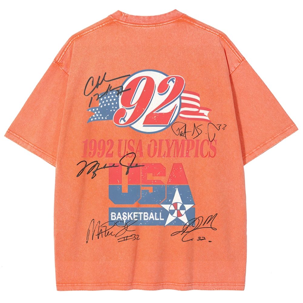 Unisex Fit Washed T-Shirt | 1992 USA TEAM