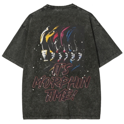 Unisex Fit Washed T-Shirt | POWER RANGERS