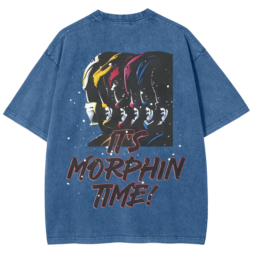 Unisex Fit Washed T-Shirt | POWER RANGERS