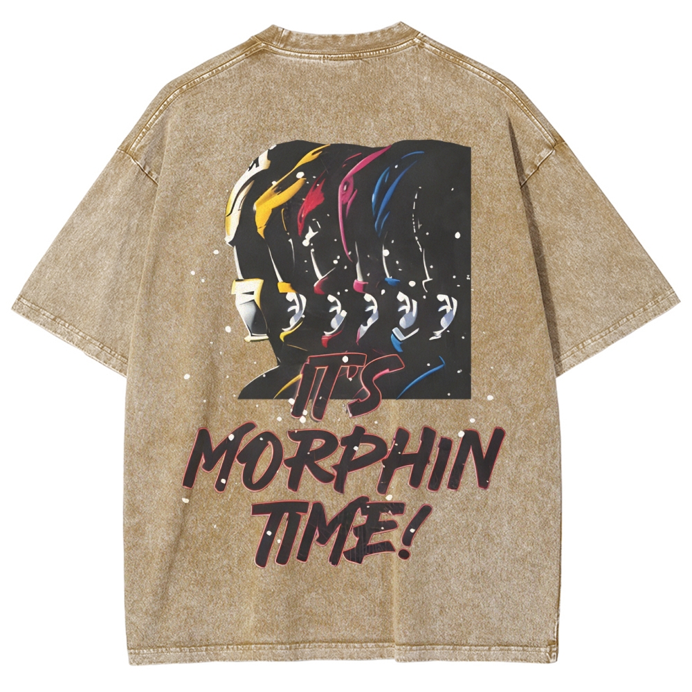 Unisex Fit Washed T-Shirt | POWER RANGERS