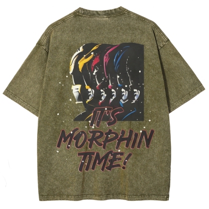 Unisex Fit Washed T-Shirt | POWER RANGERS