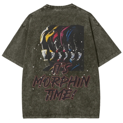 Unisex Fit Washed T-Shirt | POWER RANGERS