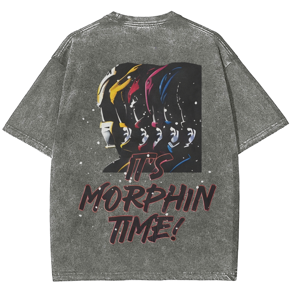 Unisex Fit Washed T-Shirt | POWER RANGERS