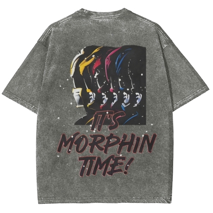 Unisex Fit Washed T-Shirt | POWER RANGERS