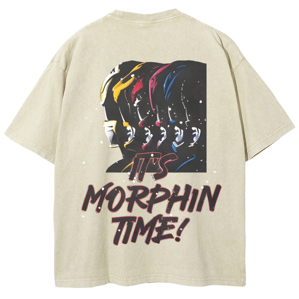 Unisex Fit Washed T-Shirt | POWER RANGERS