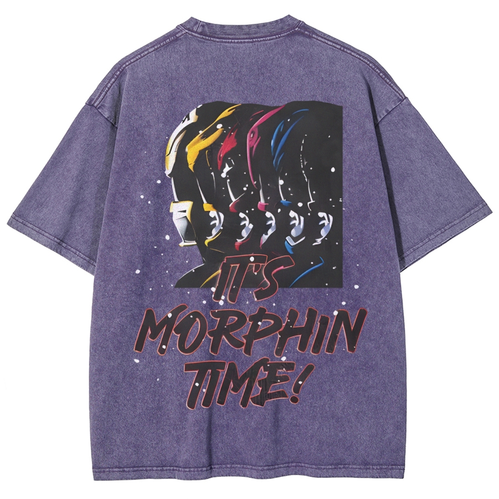 Unisex Fit Washed T-Shirt | POWER RANGERS
