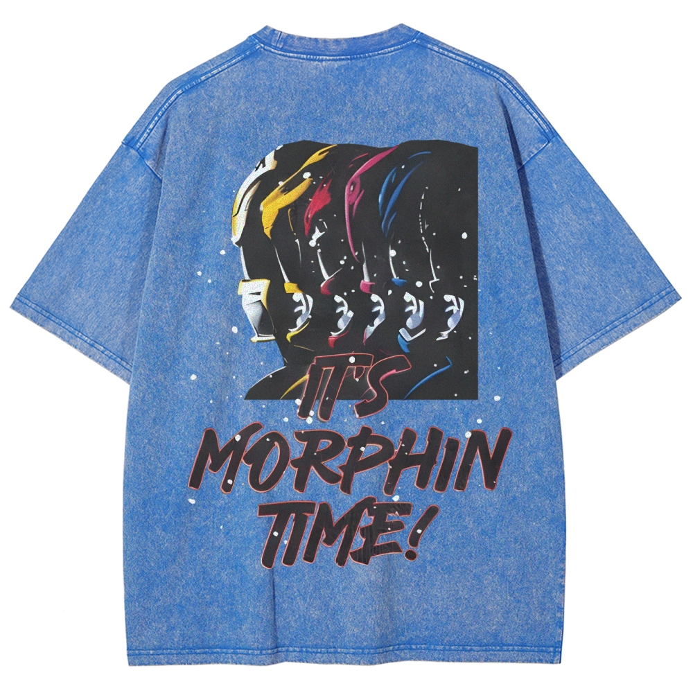 Unisex Fit Washed T-Shirt | POWER RANGERS