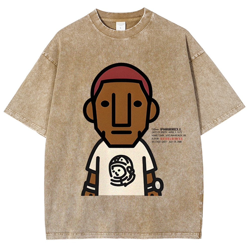 Unisex Fit Washed T-Shirt | PHARRELL WILLIAMS