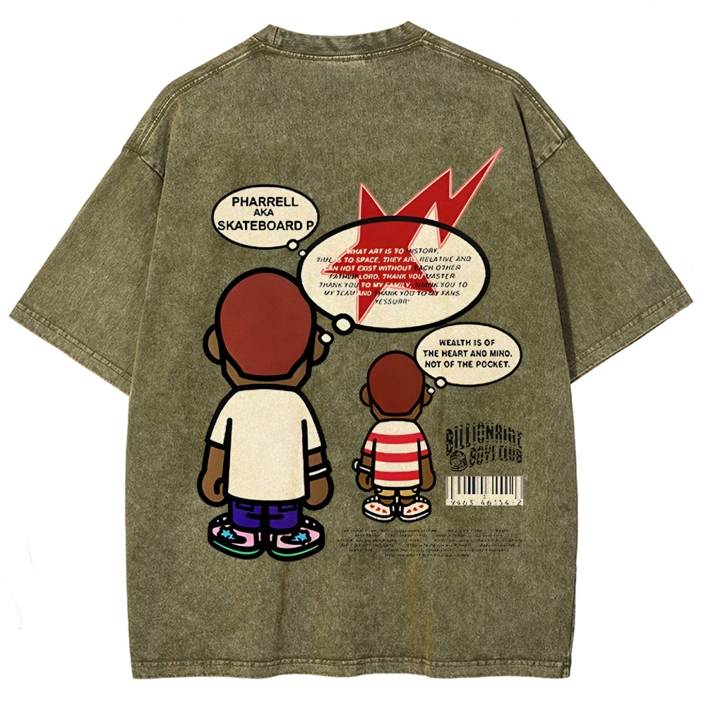 Unisex Fit Washed T-Shirt | PHARRELL WILLIAMS