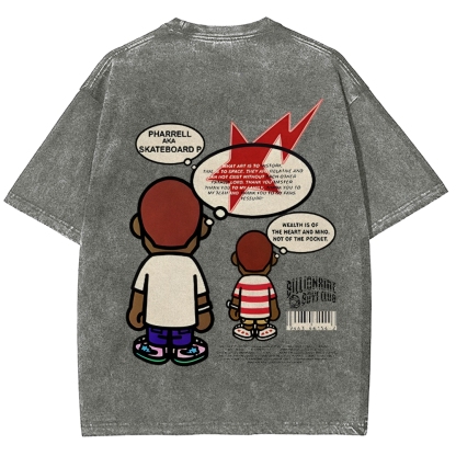 Unisex Fit Washed T-Shirt | PHARRELL WILLIAMS