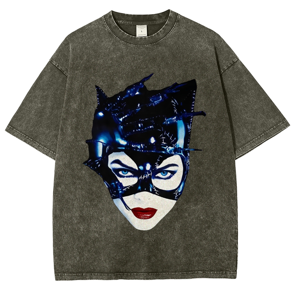 Unisex Fit Washed T-Shirt | CATWOMAN