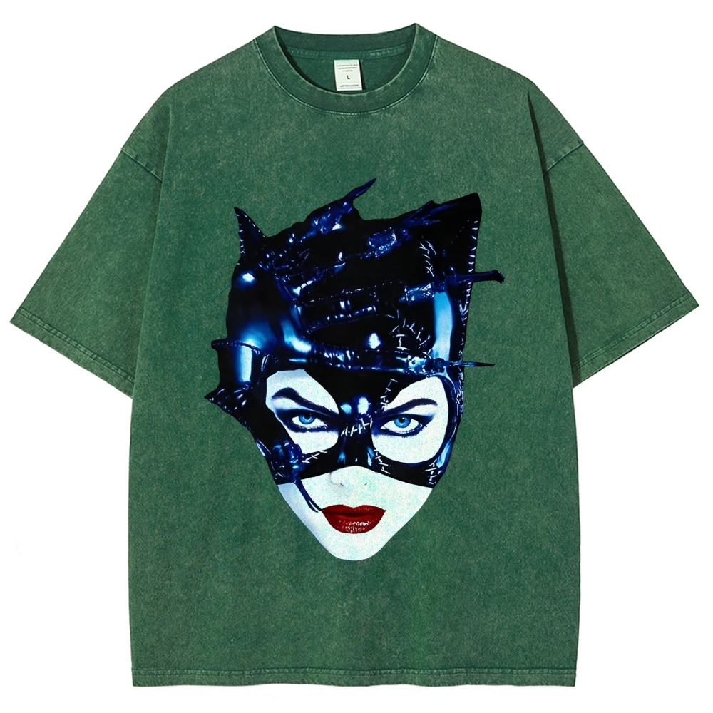 Unisex Fit Washed T-Shirt | CATWOMAN